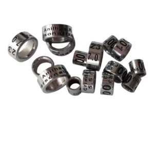 Anéis Personalizados Aço Inox Polido Trinca Ferro 3,5mm Pacote 05 Unidades.