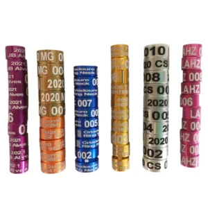 Anéis  Personalizados De Marcação Para Trinca Ferro  3,5mm Abertos ou Fechados Alumínio Pacote Com 05 Unidades.